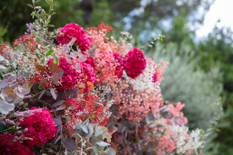 French Riviera Flowers for private wedding @ château St Martin & Spa