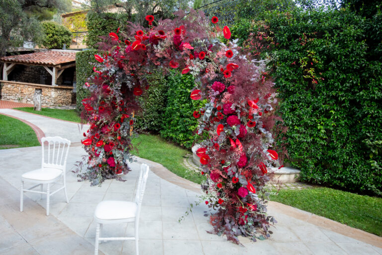 French Riviera Flowers for private wedding @ château St Martin & Spa