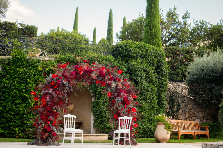 French Riviera Flowers for private wedding @ château St Martin & Spa