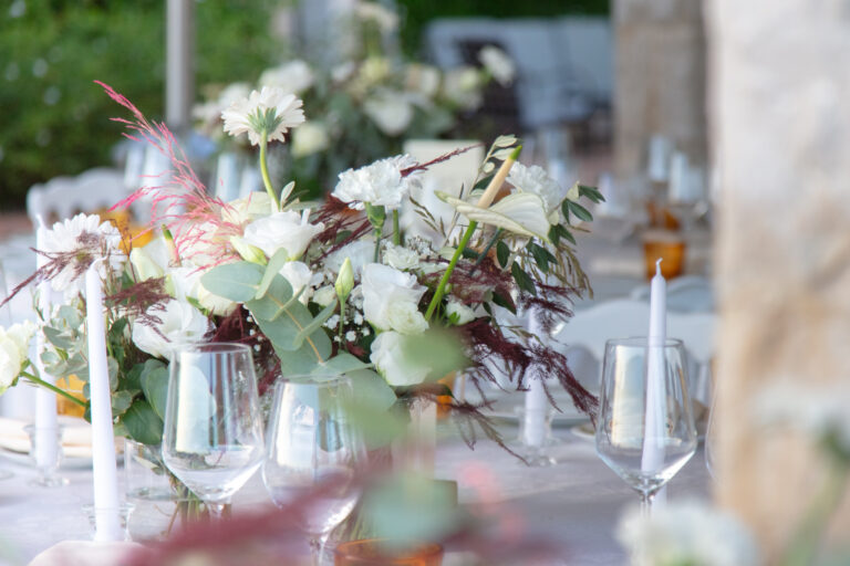 French Riviera Flowers for private wedding @ château St Martin & Spa