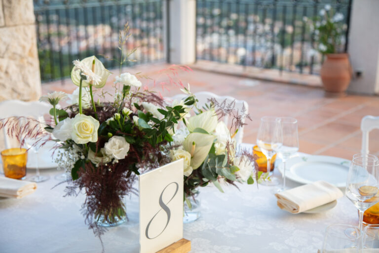 French Riviera Flowers for private wedding @ château St Martin & Spa