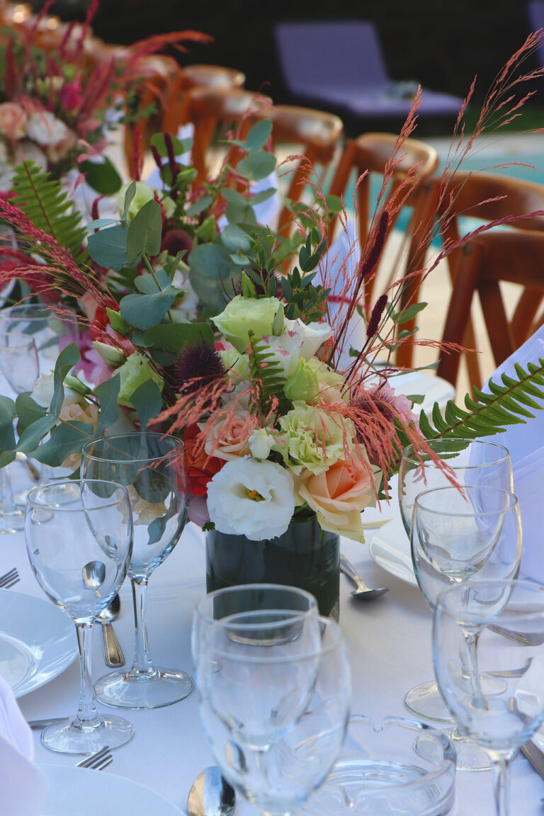 French Riviera Flowers - centres de tables mariage Biot