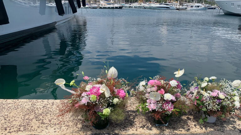 French Riviera Flowers for private yachts